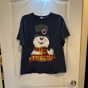 Frosty The Snowman Graphic Tee Blue Delta Pro Weight size large